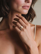 Freshwater Pearl Ring Handmade 925 Sterling Silver Minimalist Band