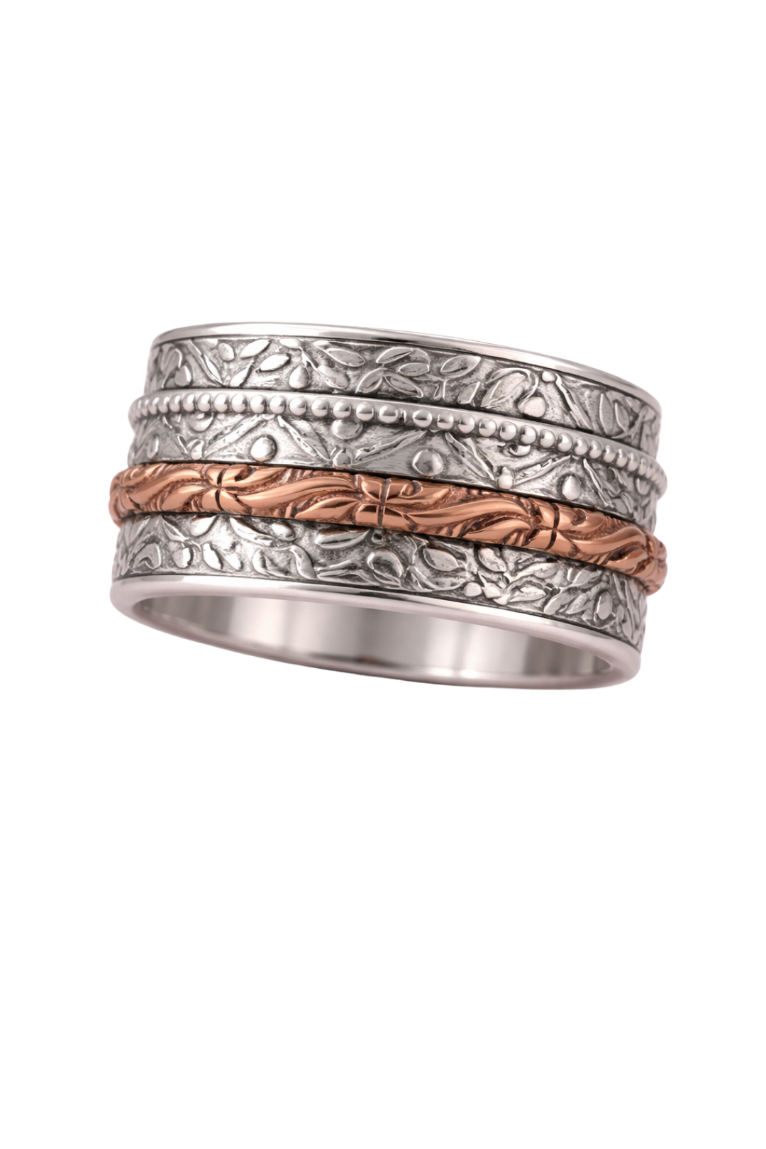 Handmade Sterling Silver Spinner Ring Anxiety Meditation Thumb Ring