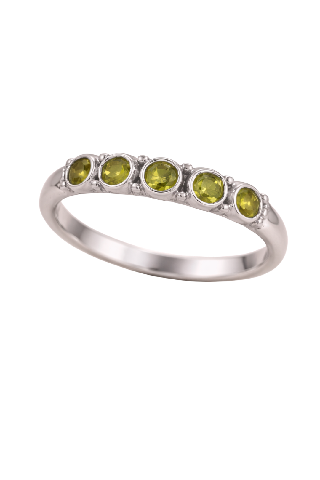 Handmade Peridot Ring 925 Sterling Silver Boho Ring